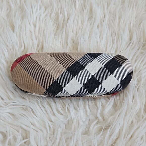 Burberry Eyeglasses Sunglasses Clamshell Plaid Case